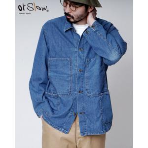 オアスロウ orslow デニム ユーティリティ カバーオール DENIM UTILITY COVERALL メンズ 2024春夏 01-6120-95｜crouka