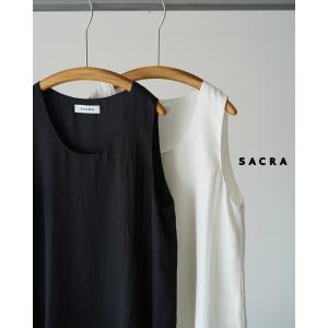 サクラ DOUBLE KNITTED CLOTH TOP SACRA 2026春夏新作 レディース 国内