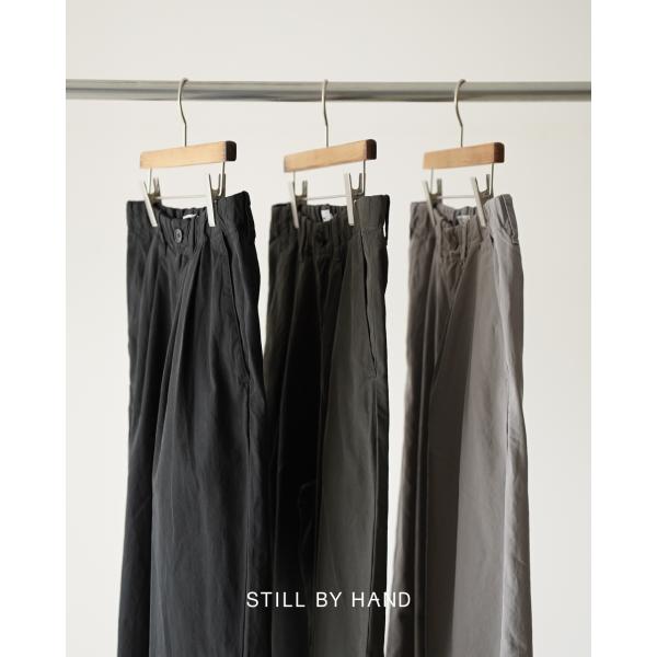 スティルバイハンド STILL BY HAND ガーメントダイ2プリーツパンツ メンズ Garmen...