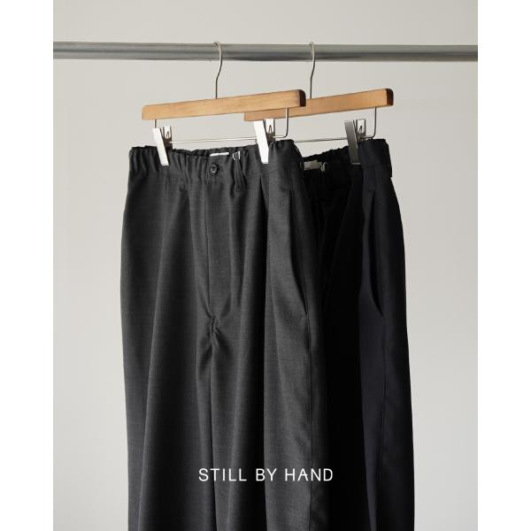 期間限定ポイント10倍 スティルバイハンド STILL BY HAND サマーウールワイドパンツ メ...