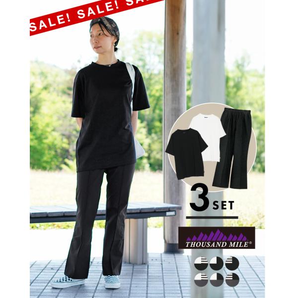 SALE！アウトレット！サウザンドマイル THOUSAND MILE【3点セット】半袖 Tシャツ セ...