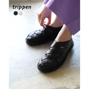 トリッペン/trippen プッシュ/PUSH メッシュ レザーシューズ レディース 2024春夏 601-4442 601-4490 PUSH-ICE241 PUSH-WAW241