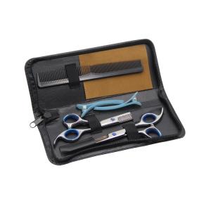 AuroTrends ヘアセルフカットセット 散髪 はさみ 散髪道具 床屋セット ヘア鋏 シザース すきバサミ 美容 家庭用 ６点セット 初心者・美容師向け
