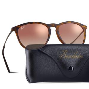 Berikin サングラス 超軽量21g 偏光 レンズ レディース エリカ UV400 紫外線カット uvカット sunglass for women べっこう ブラウン グラデーション