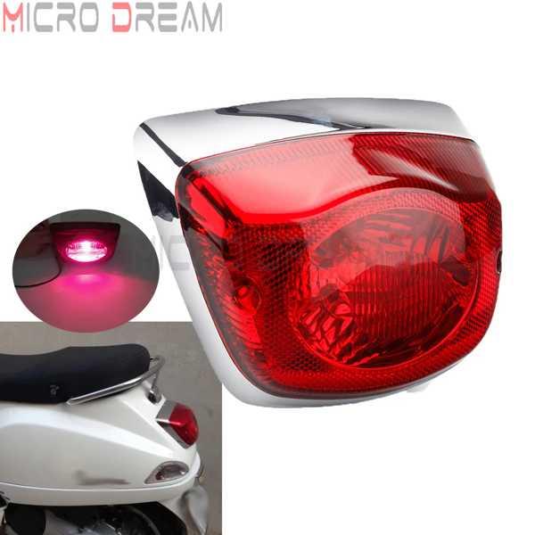 統合ledテールライトランニングランプブレーキ停止w/装飾的なボーダーのため50 125 150 s...