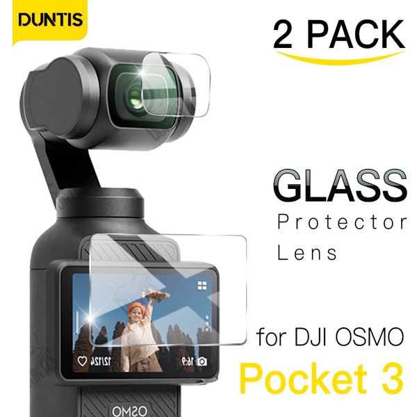 Dji Osmo Pocket 3用強化ガラススクリーンプロテクター ポータブルジンバルカメラ 傷防...