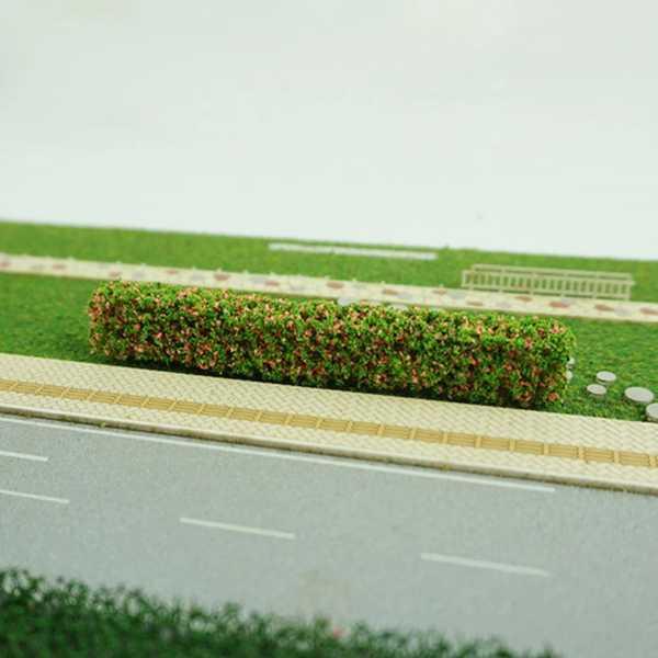 緑の砂のストリップ 12個 シミュレーション用のミニチュアテーブル 屋外用の草のフェンス 屋内建物用