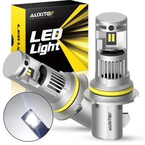 Auxito-カーヘッドライトノズル 9004 LED電球 20000lm 100W 9004 W 6000K 白 2個｜crowdshop