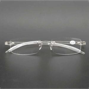 女性用の柔軟な透明老眼鏡 フレームレス老眼鏡 超軽量老眼用tr90拡大鏡0.5 0.75 1 1.25 1.5 1.75 2〜4｜crowdshop