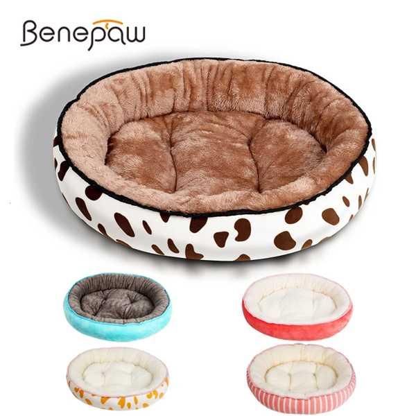 Benepaw-犬用の暖かくて柔らかいベッド 子犬用の高品質のアクセサリー 小さなペットハウス 猫用...