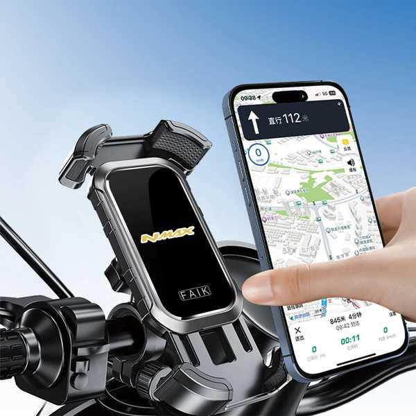 オートバイのハンドルバーと携帯電話ホルダー GPSサポート nmax 155 nmax 150  N...
