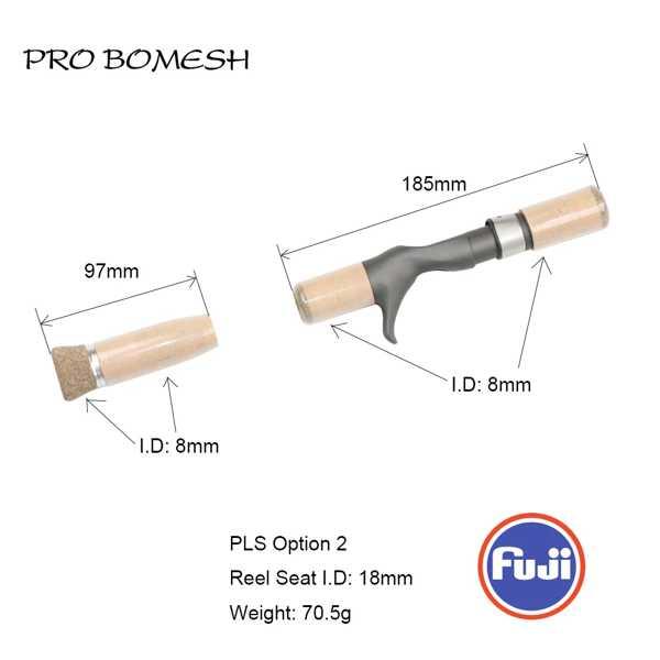 プロbomesh-釣り竿 1セット 釣り道具 リール A コルクハンドルキット スロー ジギング用 ...