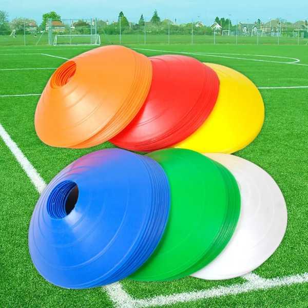サッカートレーニング用サッカーボール プラスチックスタンドコーン 10個