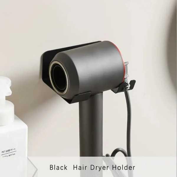 Black Hair Dryer Holder No Need To Drill Holes Han...