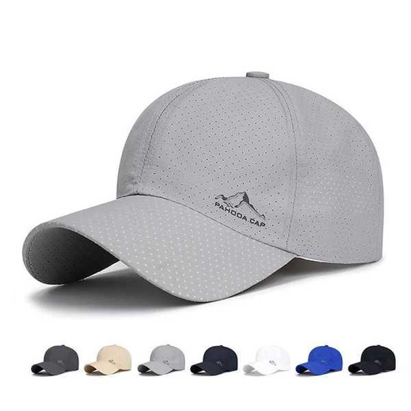 通気性のあるメッシュの野球帽 クールな夏の野球帽 通気性のあるバイザー 速乾性 太陽からの保護 人気