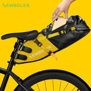 Newboler-マウンテンバイク用の防水サドルバッグ 大容量 13l 折りたたみ式テールバッグ マウンテンバイク用｜crowdshop