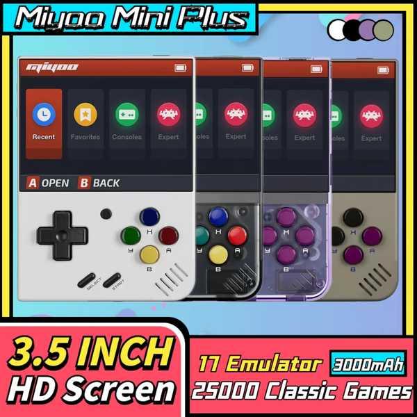 MIYOU-子供向けのミニポータブルゲームコンソール 25000ゲーム 17の統合 ビデオゲームコン...