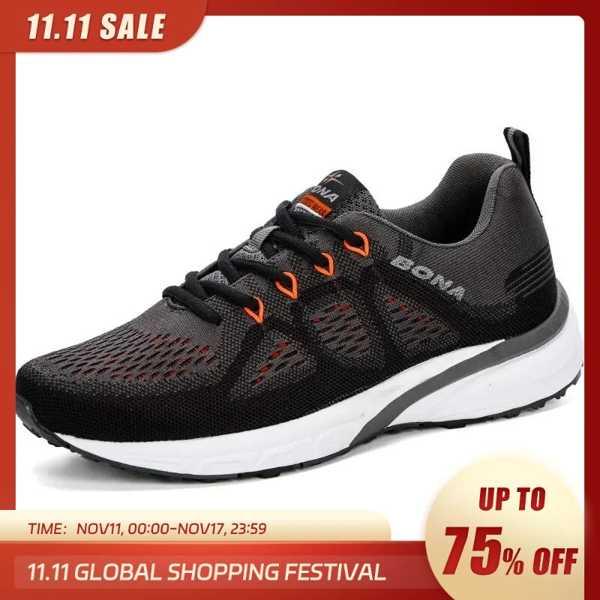 Bona sneakers men shoes sport mesh trainers lightw...