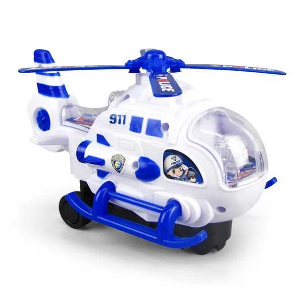 子供用自動運転プロペラ 1ピース led照明付き車のおもちゃ 音楽玩具 ヘリコプターモデル