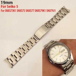 未使用品【SEIKO】19mm 純正 時計 ブレス ベルト バンド Seiko 純正 ベルト 19mm 7S26-0440 SNX111 SNX113 SNX121 7S26