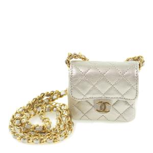 シャネル CHANEL クルーズ　バニティケース　チェーンショルダーバッグ AS3708  ホワイト　GD金具 ラム レディース ショルダーバッグ シャネル CHANEL クルーズ バニティケース チェーンショルダーバッグ