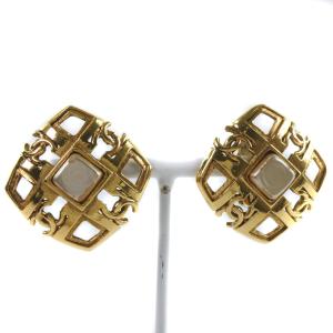 CHANEL（シャネル） ココマーク フェイクパール ラインストーン ピアス