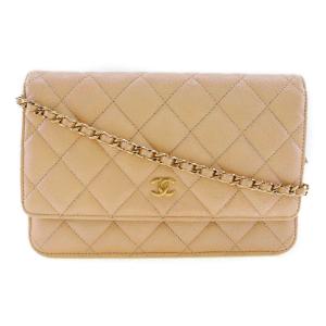 CHANEL（シャネル） マトラッセ ウォレットチェーン ラムスキン AP3076
