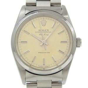 ROLEX ロレックス エアキング 14000 腕時計 SS 自動巻き メンズ シャンパンゴールド文字盤【H122624564】中古｜crown78