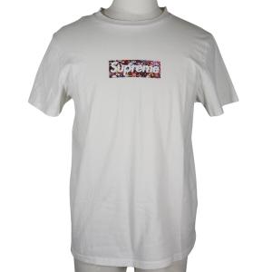 Supreme シュプリーム covid 19 relief box logo tee 2020 村上隆コラボ KaikaiKiki 半袖Ｔシャツ コットン 白 メンズ【I111525210】中古
