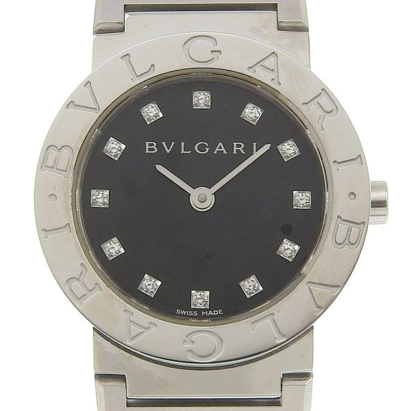 BVLGARI ブルガリ ブルガリブルガリ 12Pダイヤ BZ26SS 腕時計 SS クオーツ アナ...