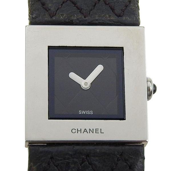 CHANEL シャネル マトラッセ H0009 腕時計 SS×レザー クオーツ アナログ表示 レディ...