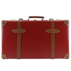 GLOBE TROTTER グローブトロッター トランク スーツケース×バルカンファイバー 赤 ユニセックス【I141526036】中古
