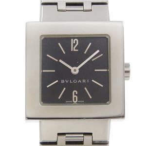 BVLGARI(ブルガリ) 腕時計 クアドラード SQ22SS レディース SS 黒 楽天市場】ブルガリ クアドラード SQ22SS 黒文字盤 スクエア