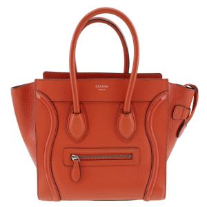 CELINE（セリーヌ） ラゲージミニショッパー ハンドバッグ レザー