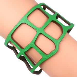 HERMES（エルメス） エマイユPM バングル ブレスレットリーフモチーフ