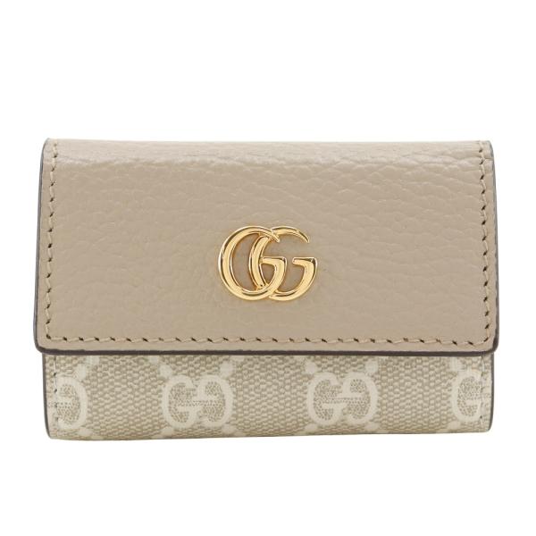 GUCCI グッチ ダブルG GGスプリーム キャンバス 現行品 キーケース レザー レディース【I...