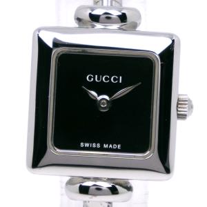 GUCCI グッチ 1500L スクエアフェイス バングル 腕時計 SS SS レディース [中古] GUCCI - GUCCI グッチ 1500L スクエアフェイス 腕時計 SS SS