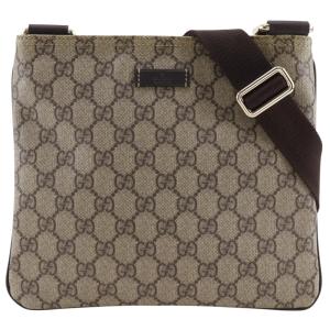 GUCCI グッチ 201538 ショルダーバッグ GGスプリームキャンバス 茶 ユニセックス【I180726027】中古