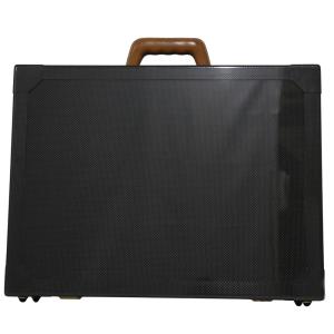 HERMES エルメス エスパスGM アタッシュケース N456/500 トランク カーボン×レザー 黒 ユニセックス【I190225011】中古