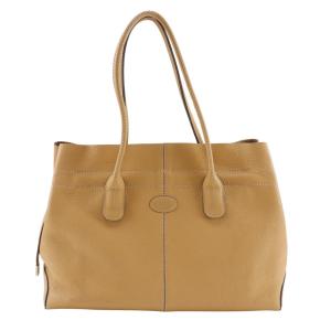 TOD’S トッズ Restyled D-Bag Dバッグ トートバッグ カーフ ベージュ レディース【I211725031】中古