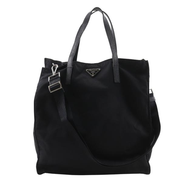 PRADA プラダ 2WAYショルダー トートバッグ ナイロン 黒 レディース【I211725112...