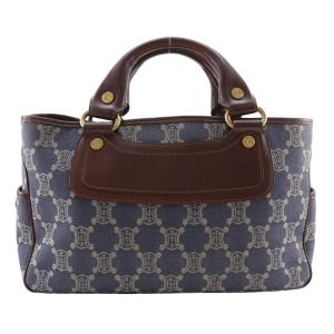 CELINE（セリーヌ） マカダム ブギーバッグ デニム ハンドバッグ