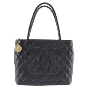 CHANEL 復刻トート　キャビアスキン　美品 CHANEL（シャネル） 復刻トートバッグ キャビアスキン ブラック