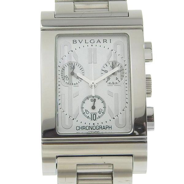 BVLGARI ブルガリ レッタンゴロ RTC49S 腕時計 SS クオーツ クロノグラフ メンズ ...