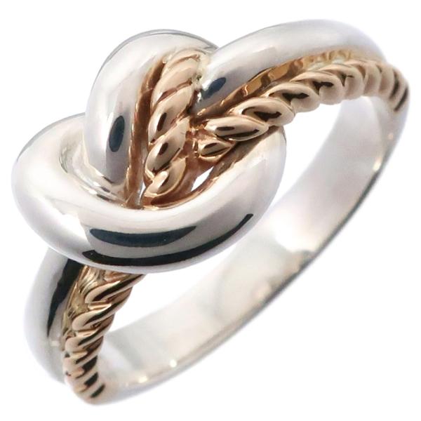 STAR JEWELRY スタージュエリー ノットモチーフ リング・指輪 シルバー925×K14イエ...