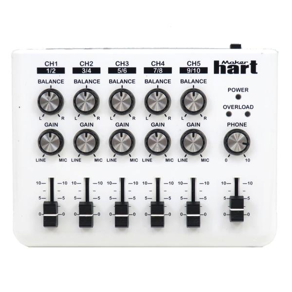 Maker hart loop mixer 5チャンネルステレオ音声ミキサー PA機器 【M1718...