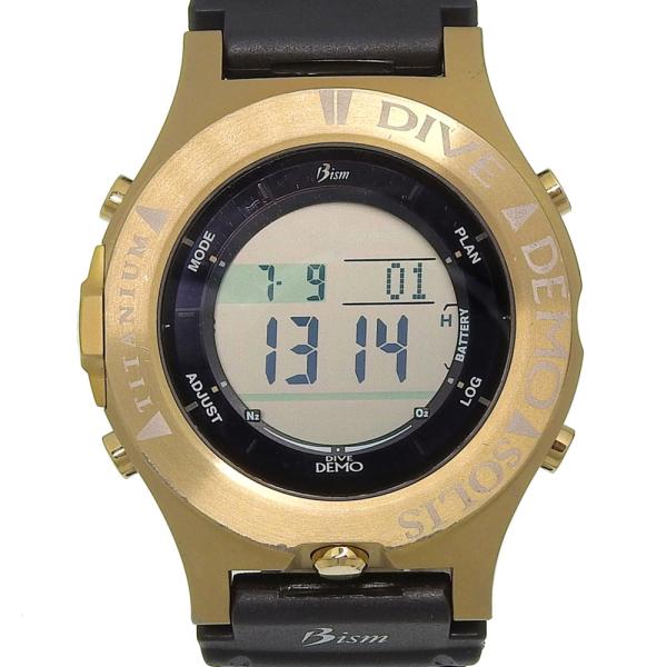 DIVE DEMO SOLIS 4GS 腕時計 ラバー×チタン ソーラー時計 デジタル表示 メンズ【...