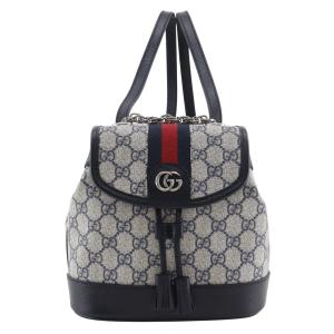 GUCCI グッチ オフィディア ミニ 795221 リュック・デイパック GGスプリームキャンバス グレー/紺 レディース【S192425066】未使用