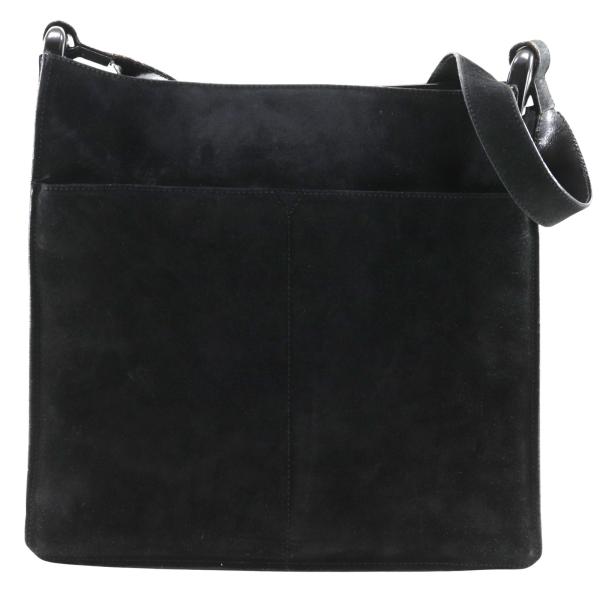 GUCCI グッチ ショルダーバッグ スウェード 黒 レディース【W142326395】中古