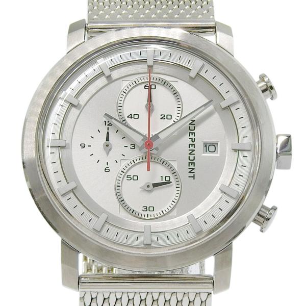 CITIZEN シチズン インディペンデント BA5-813-11 腕時計 シルバー クオーツ クロ...